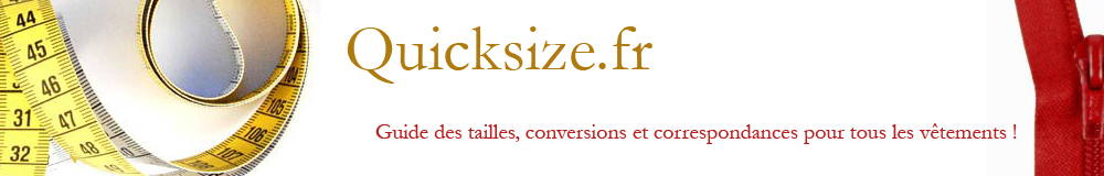 conversion taille jeans tailles